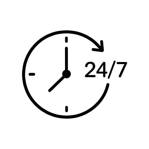 24/7<br>service