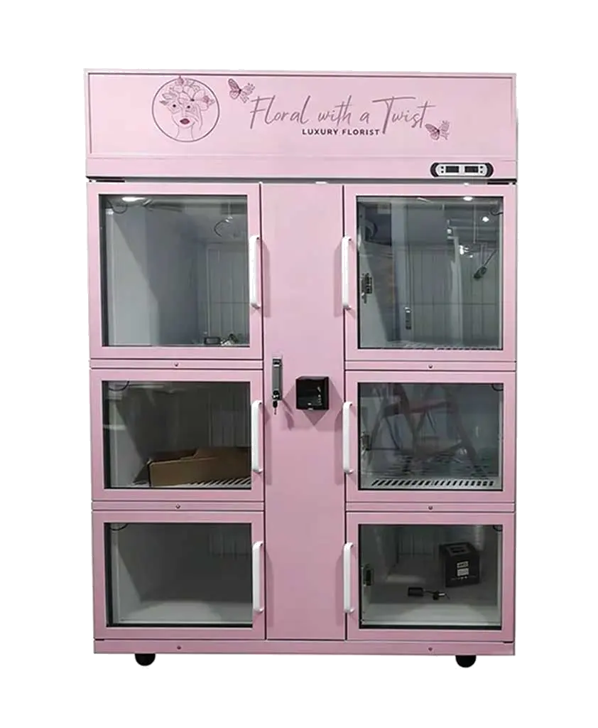 6-windows flower vending machine