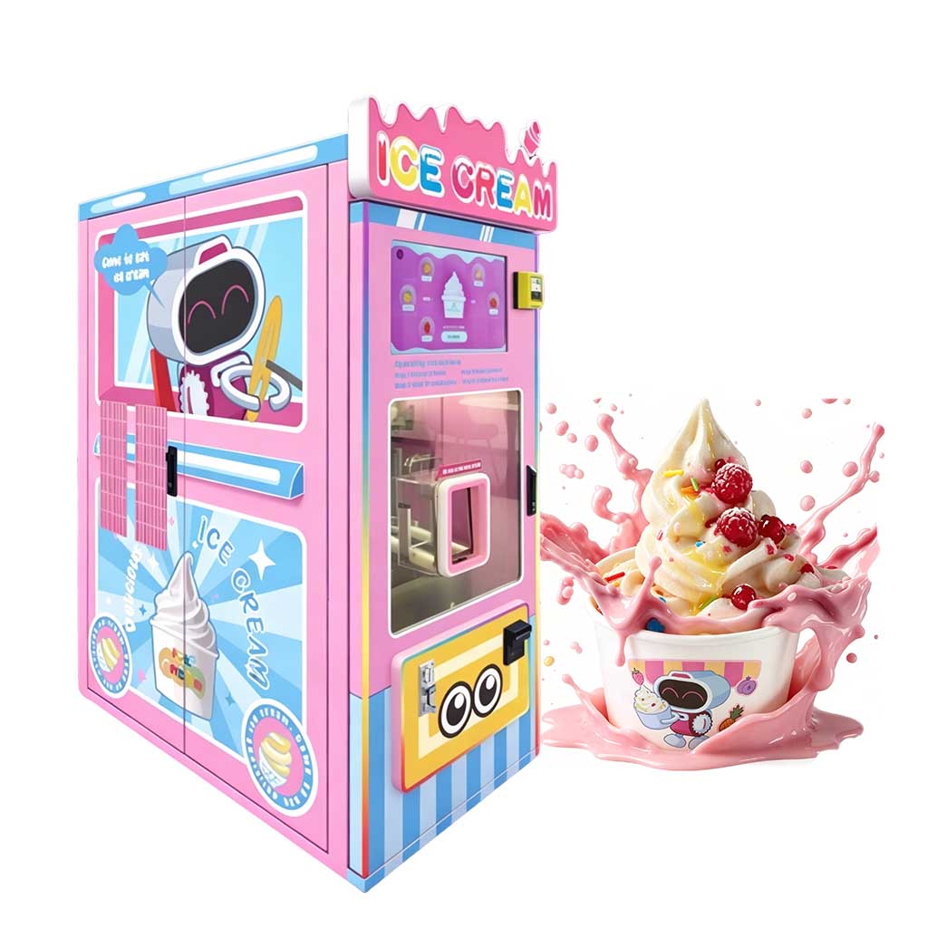 A little robot makes ice cream for you, come and experience it!
