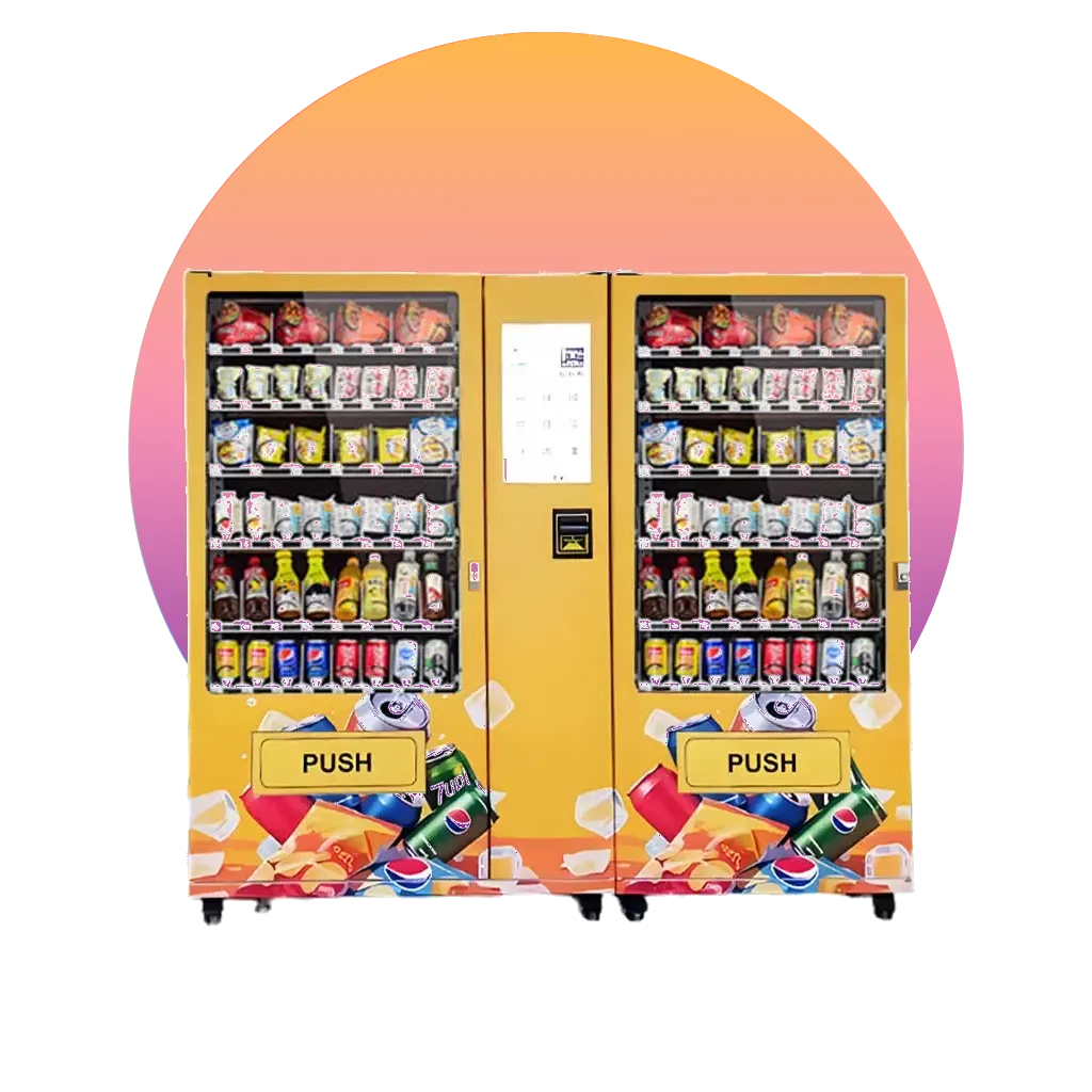 Distributeur automatique de snacks et boissons